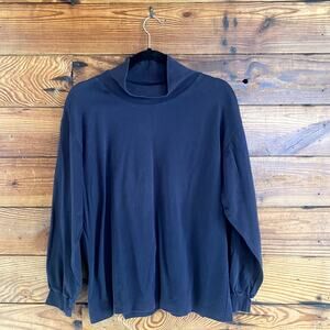 Vintage LL Bean Turtleneck Black - Womens L